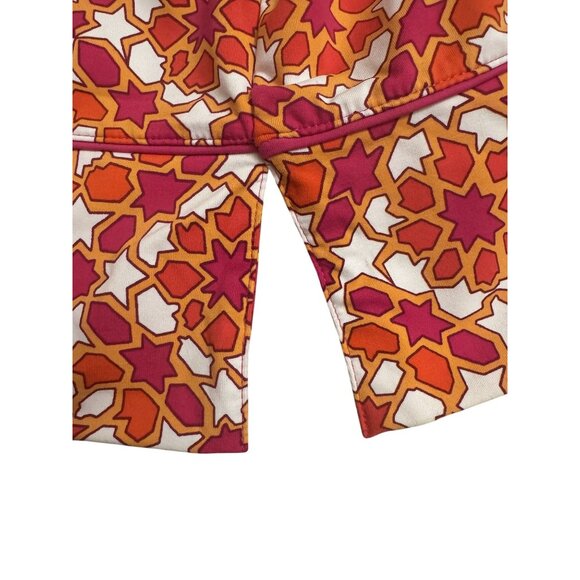 Lands' End Geometric Print Shift Dress Size 0X 14W Plus Sz Stretch Knit Spring - Picture 4 of 7